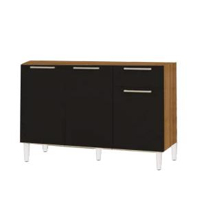 BAJO MESADA 3 PTAS 1 CAJ (810X1200X495) NOG/GR (603.49.56.0)