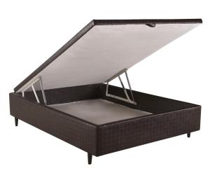 BOX HERVAL C/ BAUL 138X188X35 NEGRO              > 50103151