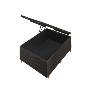 BOX OGGO C/ BAUL 110X188X040 QUADRICULADO NEGRO