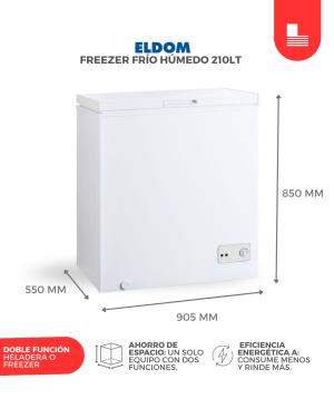 FREEZER ELDOM  202 LTS  CAT A >  ELD-210K