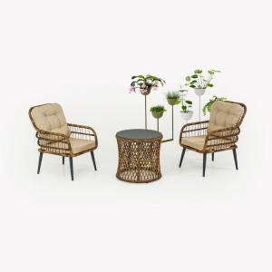 JUEGO DE JARDIN CAPRI PISA TEKLI MARR.> 701 KAHVE