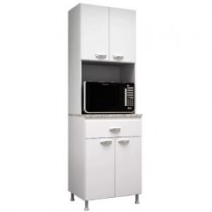KIT DE COCINA 4 PTAS 1 CAJ. CORR.METAL.  BLANCO  K41