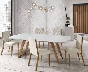 MESA COMEDOR HERVAL VIDRIO RED. OFF W (50054202)