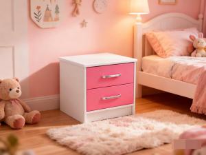 MESA DE LUZ 2 CAJ. BL/RS CORR.METAL.          > F02R-