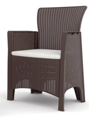 SILLON 1 CUERP.TROYA MARRON